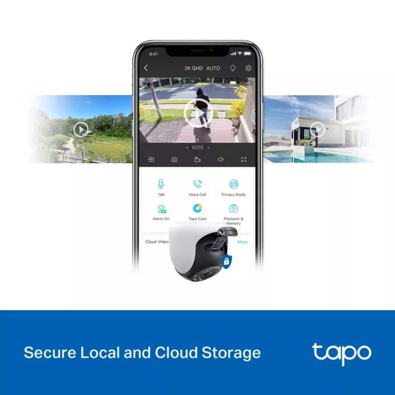 TP-Link Tapo C520WS lauko stebėjimo kamera su PTZ, 2K QHD, Wi-Fi, IP66