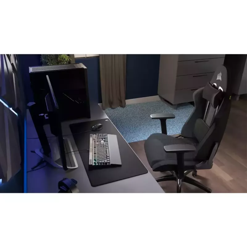 Kėdė Corsair TC100 RELAXED juoda, minkšta sėdynė, atlošas 59,5x81 cm