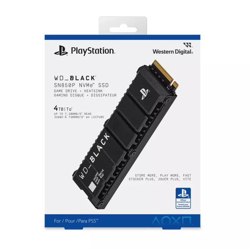 WESTERN DIGITAL SSD WD_BLACK SN850P NVMe 2TB PCIe Gen4 x4 M.2 2280 PS5 konsolei