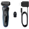 Braun 51-B1000s folijos skustuvas, juodas, mėlynas