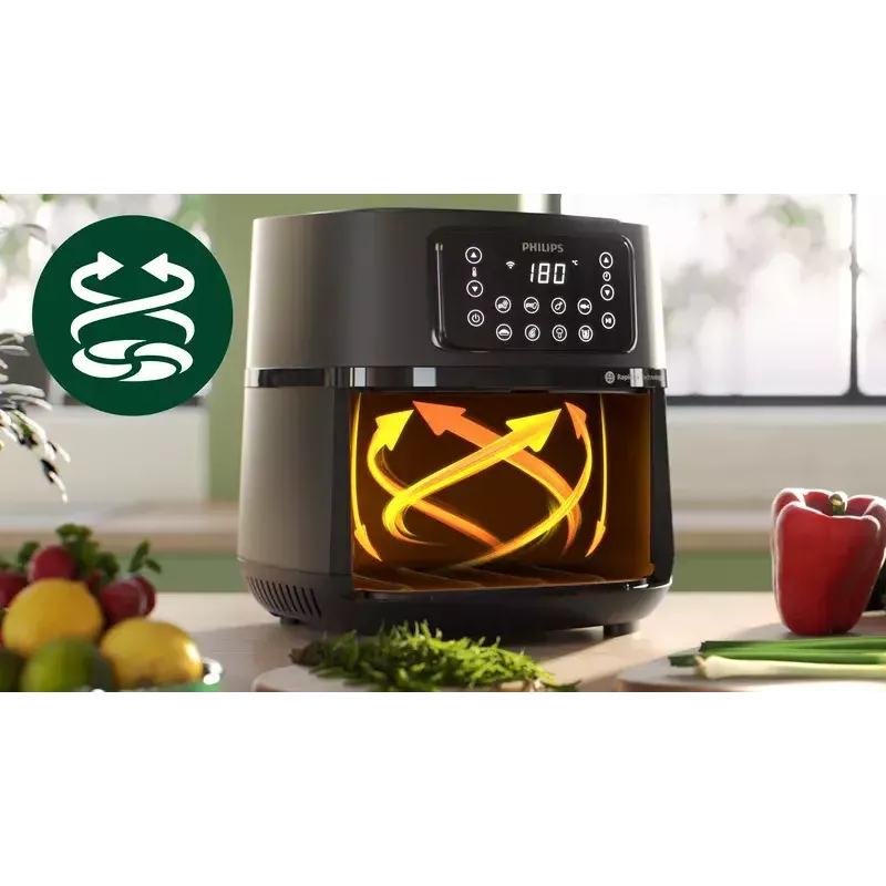Oro gruzdintuvė Philips HD9285/93 5000 Series XXL Connected, 7,2 l, 2000 W, 16 programų