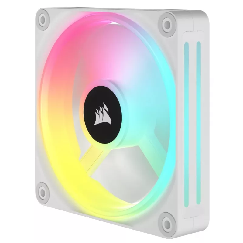 CORSAIR Qx RGB Series Icue Link Qx120 RGB White 120mm ventiliatoriaus rinkinys su magnetiniu guoliu ir RGB