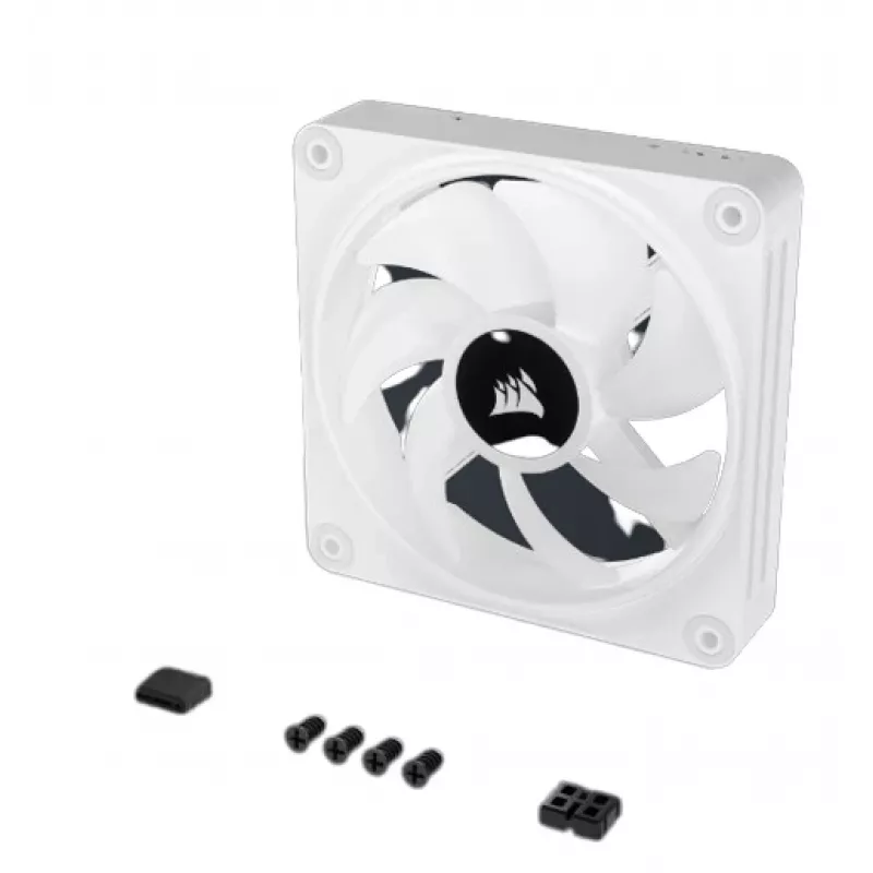CORSAIR Qx RGB Series Icue Link Qx120 RGB White 120mm ventiliatoriaus rinkinys su magnetiniu guoliu ir RGB