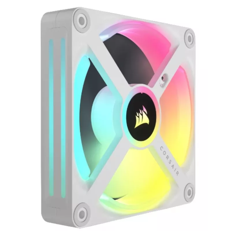 CORSAIR Qx RGB Series Icue Link Qx120 RGB White 120mm ventiliatoriaus rinkinys su magnetiniu guoliu ir RGB