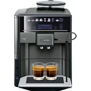 Kavos aparatas Siemens EQ.6 plus TE657319RW – pilnai automatinis, 1,7 L talpos vandens bakas, 19 barų siurblys, įmontuotas malūnėlis