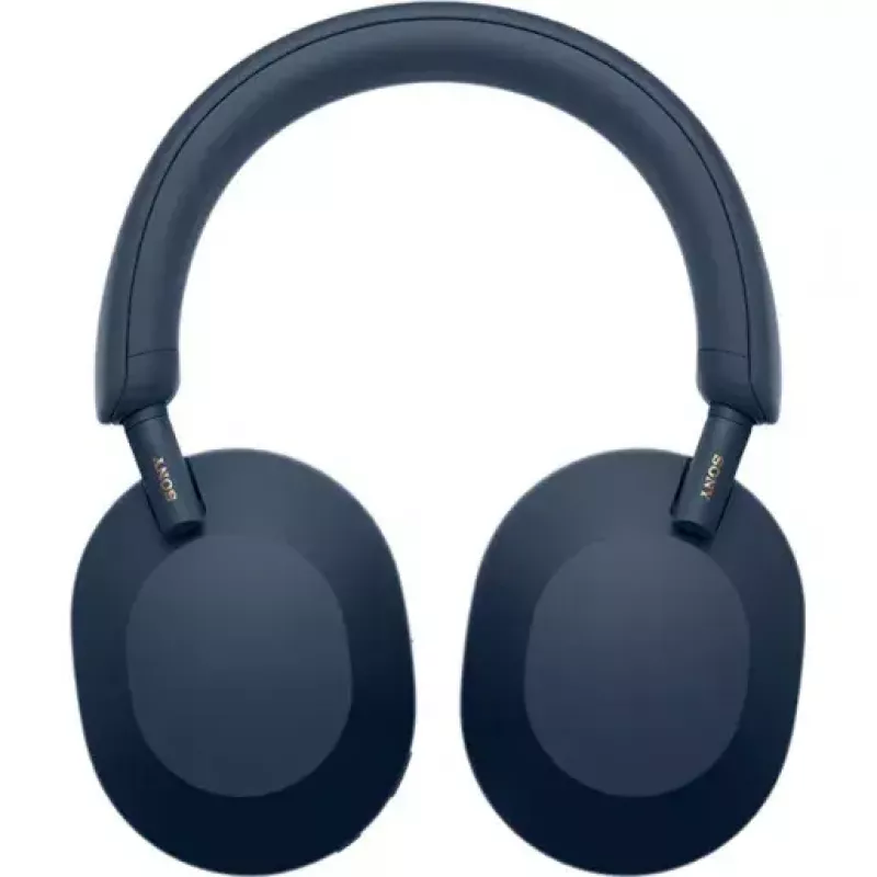 Sony WH-1000XM5 belaidės ausinės su triukšmo slopinimu, 30 val. baterija, viršugalvinės, optimizuotos Alexa ir Google asistentui, iOS ir Android, su įmontuotu mikrofonu, vidurnakčio mėlyna