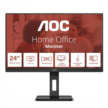 Monitorius AOC E3 24E3QAF 60,5 cm (23,8 colio) 1920 x 1080 pikselių Full HD LCD juodas