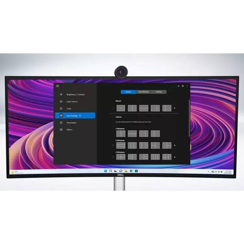 DELL UltraSharp U3824DW kompiuterio monitorius 95,2 cm (37,5 colio) 3840 x 1600 pikselių Wide Quad HD+ LCD juodas, sidabrinis