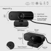 HP 430 FHD internetinė kamera, 2 MP, 1920 x 1080 pikselių, Full HD, 60 kadrų per sekundę, 85°