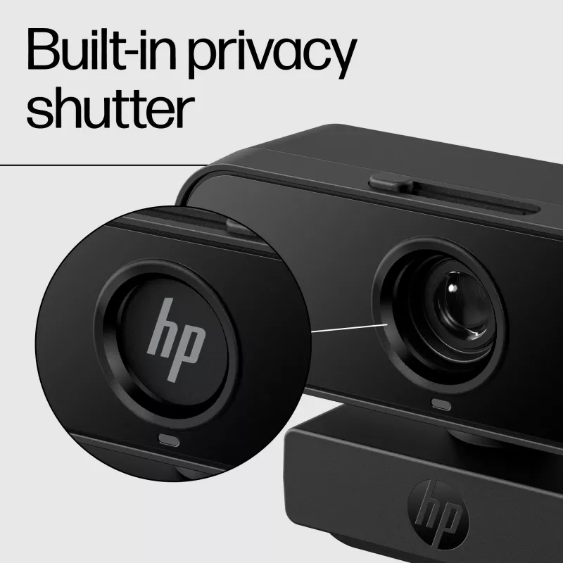 HP 430 FHD internetinė kamera, 2 MP, 1920 x 1080 pikselių, Full HD, 60 kadrų per sekundę, 85°