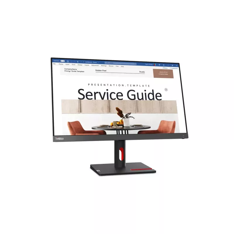 Lenovo ThinkVision S24i-30 monitorius 60,5 cm (23,8 colio) 1920 x 1080 pikselių Full HD LED juodas
