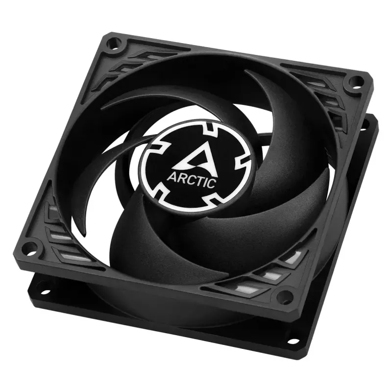 80 mm ventiliatorius Arctic P8 Max High-Performance PWM, 80 mm skersmuo, juodas, 67,96 m³/h oro srautas, 0,6 sone