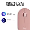 LOGITECH Pebble 2 M350s belaidė optinė pelė, rožinė