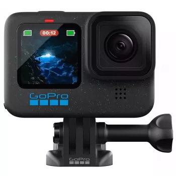 Veiksmo kamera GoPro HERO12 Black – 5K itin didelė raiška, 240 kadrų/s, 27 MP CMOS, 177° matymo laukas, LCD, MicroSD, „Wi‑Fi“