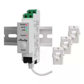 Shelly Pro 3EM trifazis energijos skaitiklis AC 120 A 50-60 Hz