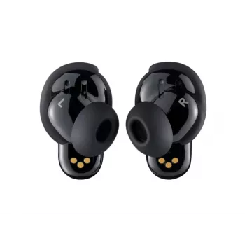 BOSE QuietComfort Ultra belaidės ausinės – erdvinis garsas, triukšmo slopinimas, juodos