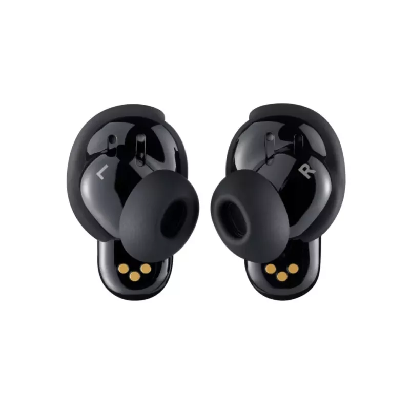 BOSE QuietComfort Ultra belaidės ausinės – erdvinis garsas, triukšmo slopinimas, juodos