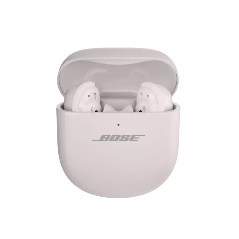 BOSE QuietComfort Ultra belaidės ausinės - erdvinis garsas - triukšmo slopinimas - balta