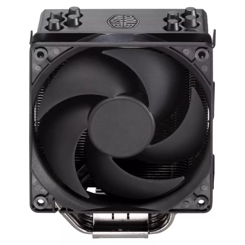 Cooler Master Hyper 212 Black RR-S4KK-25SN-R1 oro aušintuvas procesoriui, 120 mm ventiliatorius, 4 šilumos vamzdeliai, AM4/AM5/LGA1700, juodas