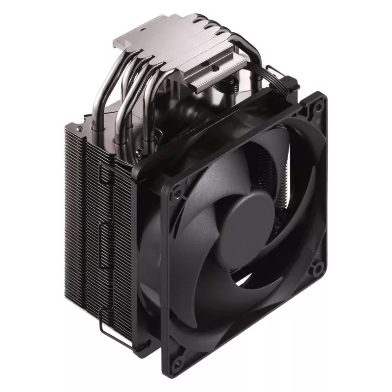 Cooler Master Hyper 212 Black RR-S4KK-25SN-R1 oro aušintuvas procesoriui, 120 mm ventiliatorius, 4 šilumos vamzdeliai, AM4/AM5/LGA1700, juodas