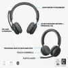 LOGITECH Zone Wireless 2 Teams ausinės - belaidės - grafitinės