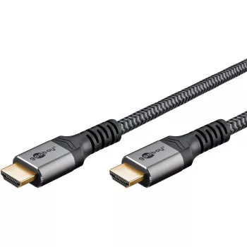 Goobay HDMI kabelis 1 m, tipas A vyriškas į vyrišką, 18 Gbit/s, pilkas