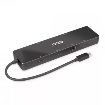CLUB3D USB3.2 Gen2 Type-C, 6-in-1 nešiojamas dokas su dviem ekranais ir USB Type-C vaizdu 4K60Hz
