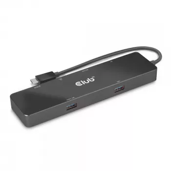 CLUB3D USB3.2 Gen2 Type-C, 6-in-1 nešiojamas dokas su dviem ekranais ir USB Type-C vaizdu 4K60Hz