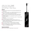 CLUB3D USB3.2 Gen2 Type-C, 6-in-1 nešiojamas dokas su dviem ekranais ir USB Type-C vaizdu 4K60Hz