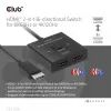 CLUB3D CSV-1384 HDMI 2-in-1 abipusis jungiklis 8K60Hz 4K120Hz