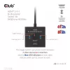 CLUB3D CSV-1384 HDMI 2-in-1 abipusis jungiklis 8K60Hz 4K120Hz
