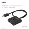 CLUB3D CSV-1384 HDMI 2-in-1 abipusis jungiklis 8K60Hz 4K120Hz