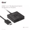 CLUB3D CSV-1384 HDMI 2-in-1 abipusis jungiklis 8K60Hz 4K120Hz