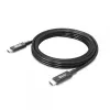 CLUB3D USB4 Gen3x2 Type-C abipusis laidas 8K60Hz arba 4K120Hz, duomenys 40Gbps, PD 240W (48V/5A) EPR M/M 3m / 9.84ft