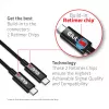 CLUB3D USB4 Gen3x2 Type-C abipusis laidas 8K60Hz arba 4K120Hz, duomenys 40Gbps, PD 240W (48V/5A) EPR M/M 3m / 9.84ft