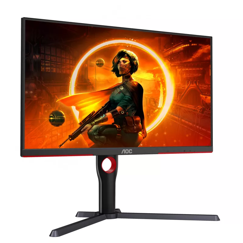 AOC G3 Q27G3XMN/BK monitorius 68,6 cm (27 col.) 2560 x 1440 pikselių 2K Ultra HD LED juodas, raudonas