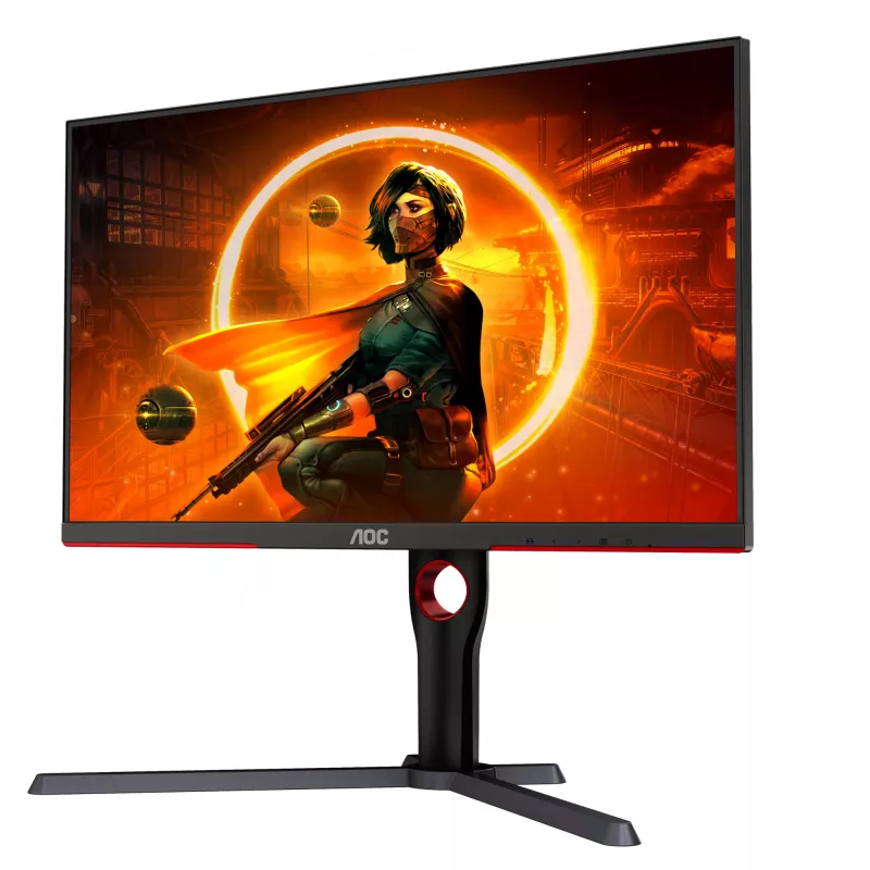 AOC G3 Q27G3XMN/BK monitorius 68,6 cm (27 col.) 2560 x 1440 pikselių 2K Ultra HD LED juodas, raudonas