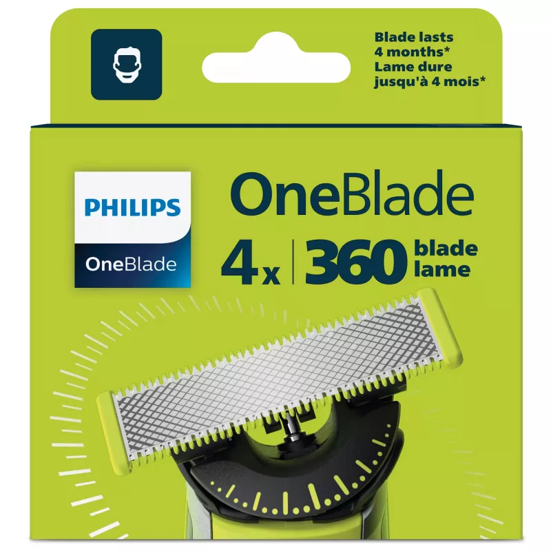 Philips Norelco OneBlade QP440/50 360 keičiamas peiliukas