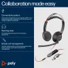 HP Poly Blackwire 5220 Stereo ausinės su USB-C, 3,5 mm lizdu ir USB-C/A adapteriu