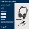 HP Poly Blackwire 5220 Stereo ausinės su USB-C, 3,5 mm lizdu ir USB-C/A adapteriu