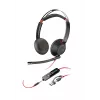 HP Poly Blackwire 5220 Stereo ausinės su USB-C, 3,5 mm lizdu ir USB-C/A adapteriu
