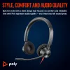 HP Poly Blackwire 3320 Stereo, sertifikuotas Microsoft Teams, USB-C ausinių komplektas su USB-C/A adapteriu