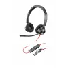 HP Poly Blackwire 3320 Stereo, sertifikuotas Microsoft Teams, USB-C ausinių komplektas su USB-C/A adapteriu