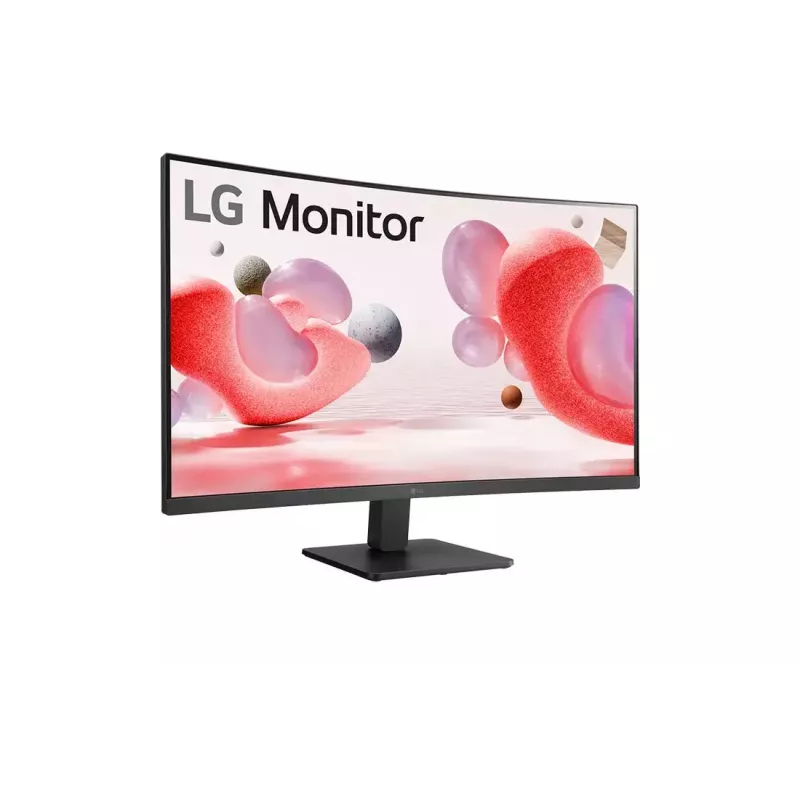 Monitorius LG 32MR50C-B, 31,5 colio Full HD (1920 x 1080), VA lenktas ekranas, 5 ms, 250 cd/m², 3000:1 kontrastas, 178° žiūrėjimo kampai, juodas