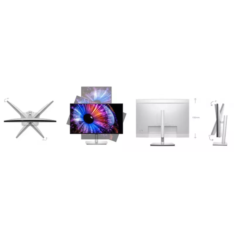 DELL UltraSharp U2724DE kompiuterio monitorius 68,6 cm (27 colių) 2560 x 1440 pikselių Quad HD LCD juodas, sidabrinis