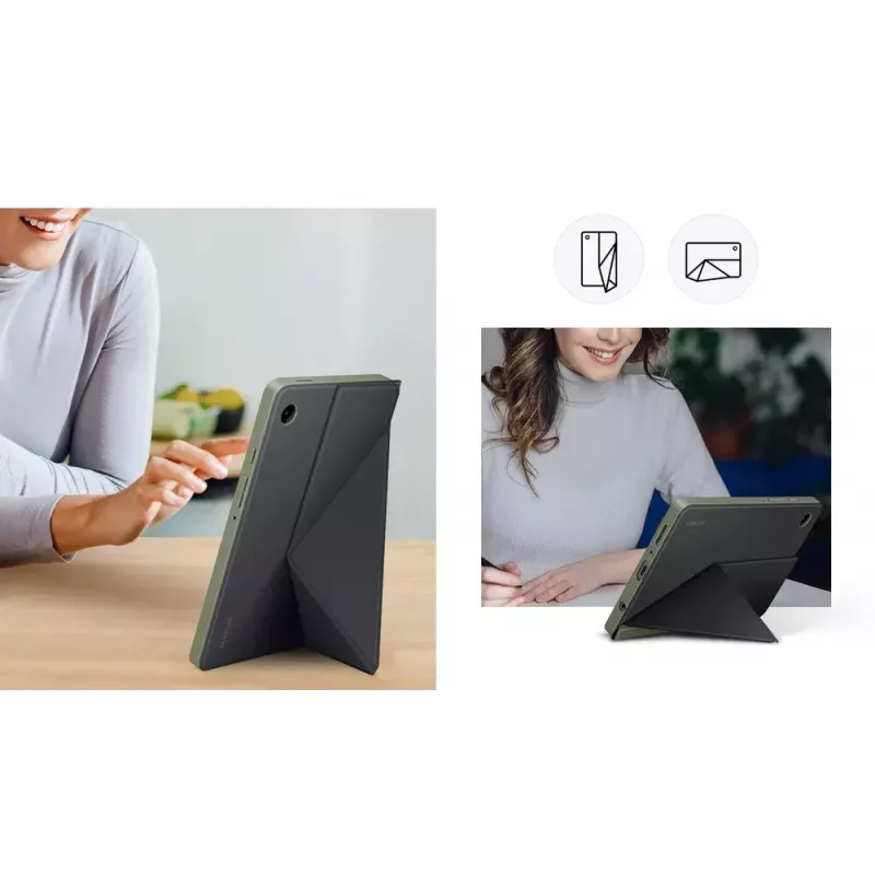 Samsung EF-BX110TBEGWW dėklas-knygelė planšetei Galaxy Tab A9, atverčiamas, juodas