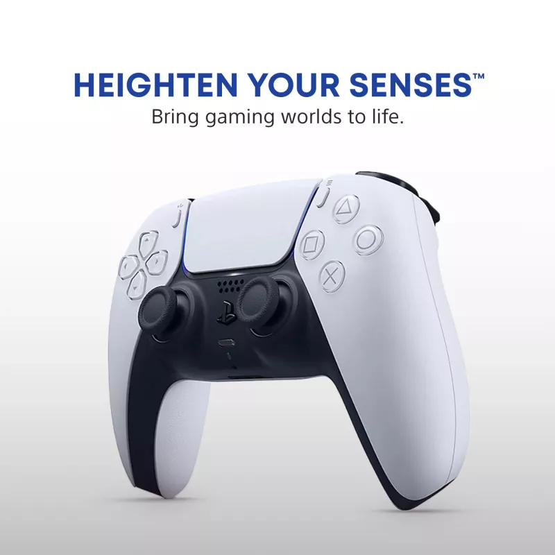 Valdiklis Sony DualSense V2 belaidis — PlayStation 5, Bluetooth/USB, USB-C, įmontuota baterija, baltas