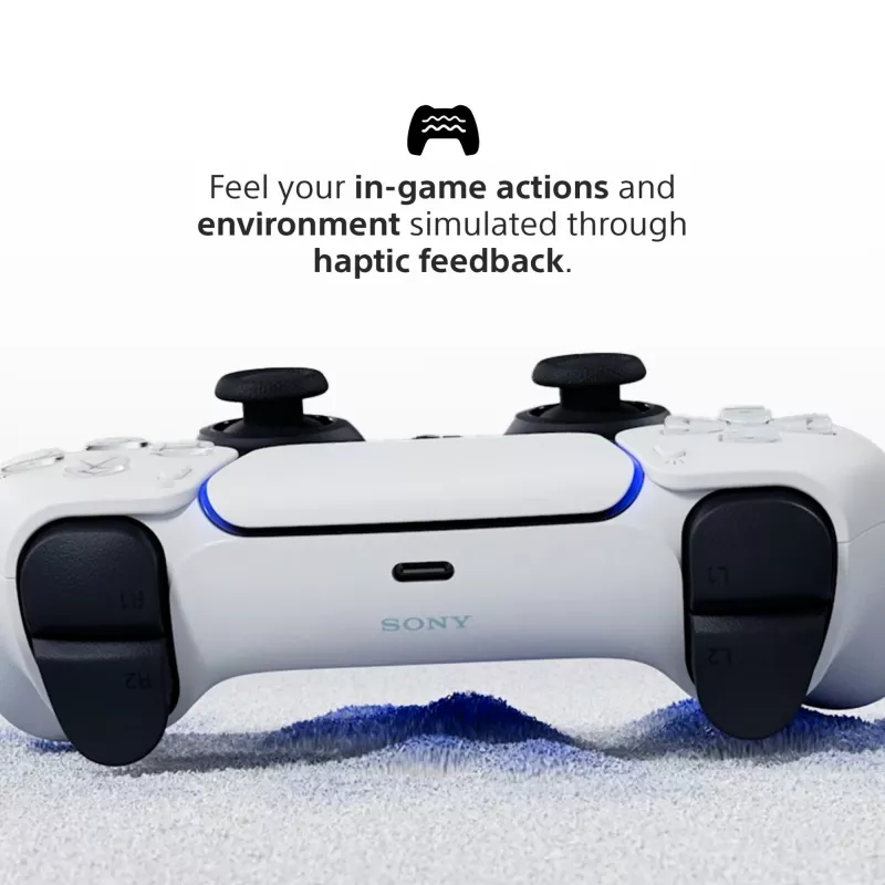 Valdiklis Sony DualSense V2 belaidis — PlayStation 5, Bluetooth/USB, USB-C, įmontuota baterija, baltas