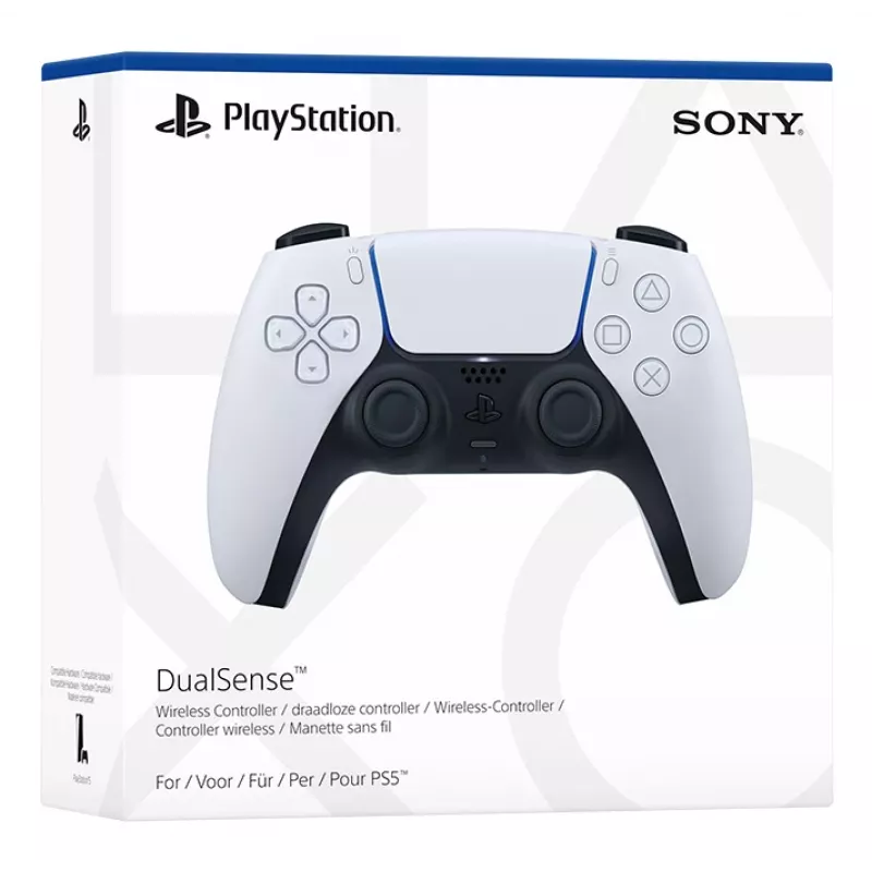 Valdiklis Sony DualSense V2 belaidis — PlayStation 5, Bluetooth/USB, USB-C, įmontuota baterija, baltas