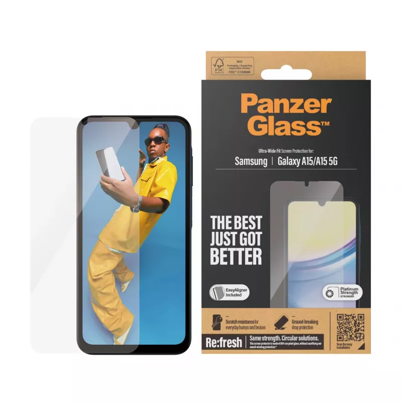 PanzerGlass 7349 apsauginis stikliukas Samsung Galaxy A15 / A15 5G skaidrus